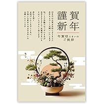 Amazon | 年賀状じまい ハガキ 20枚【新年にお知らせ】私製はがき